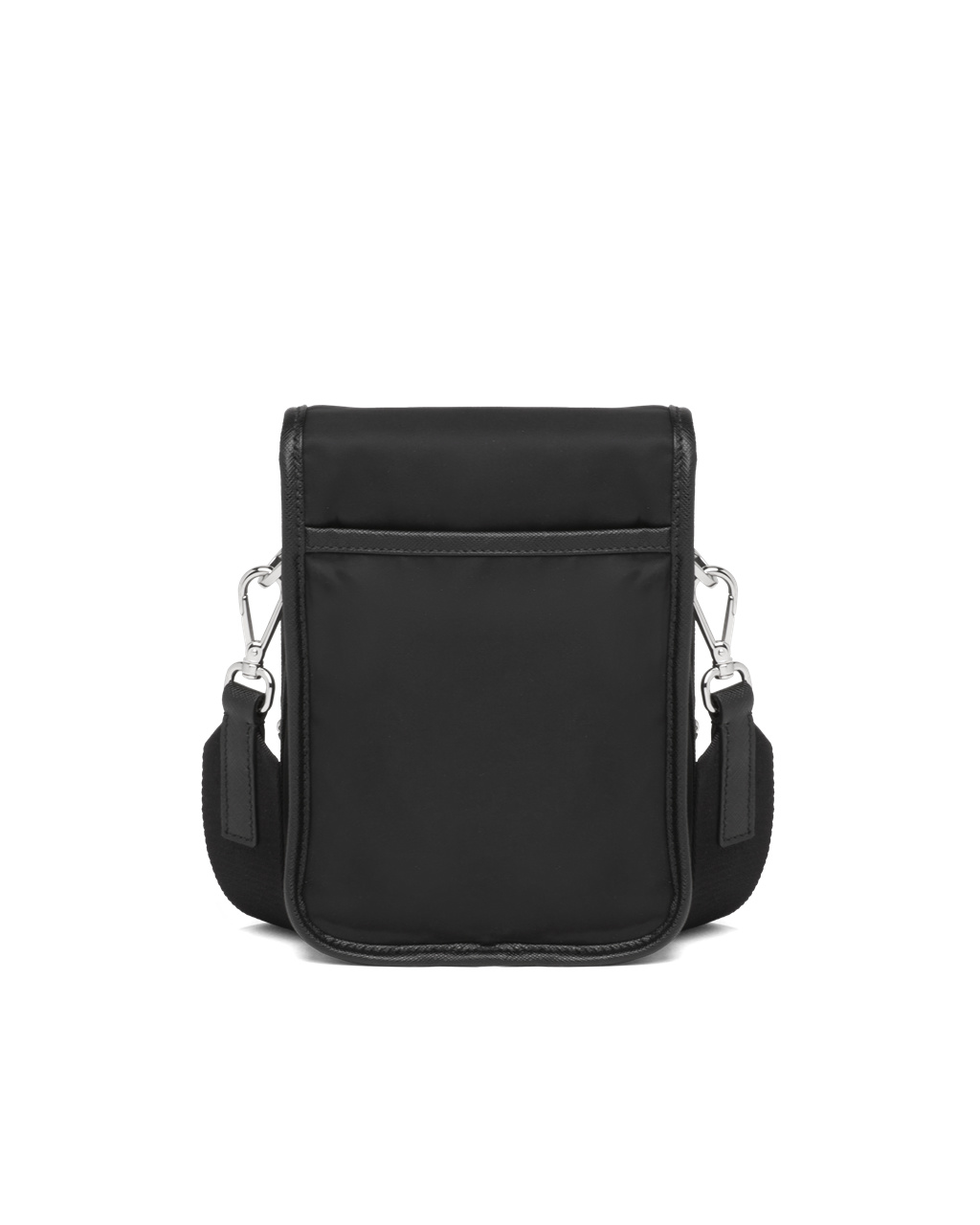 Prada Re-nylon And Saffiano Leather Shoulder Bag Black | 3721YKWNH