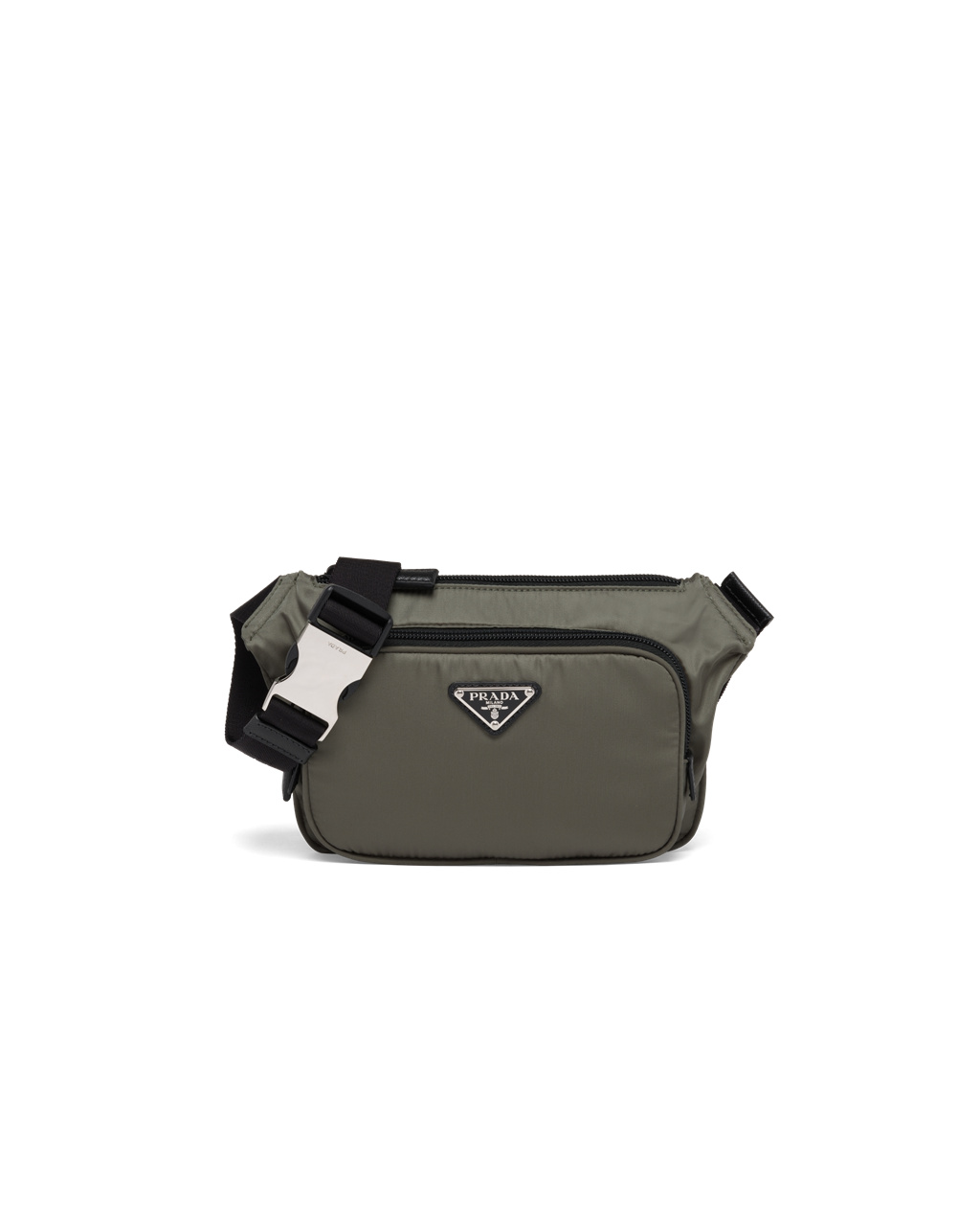 Prada Re-nylon And Saffiano Leather Shoulder Bag Forest Green | 9603ZIDTW