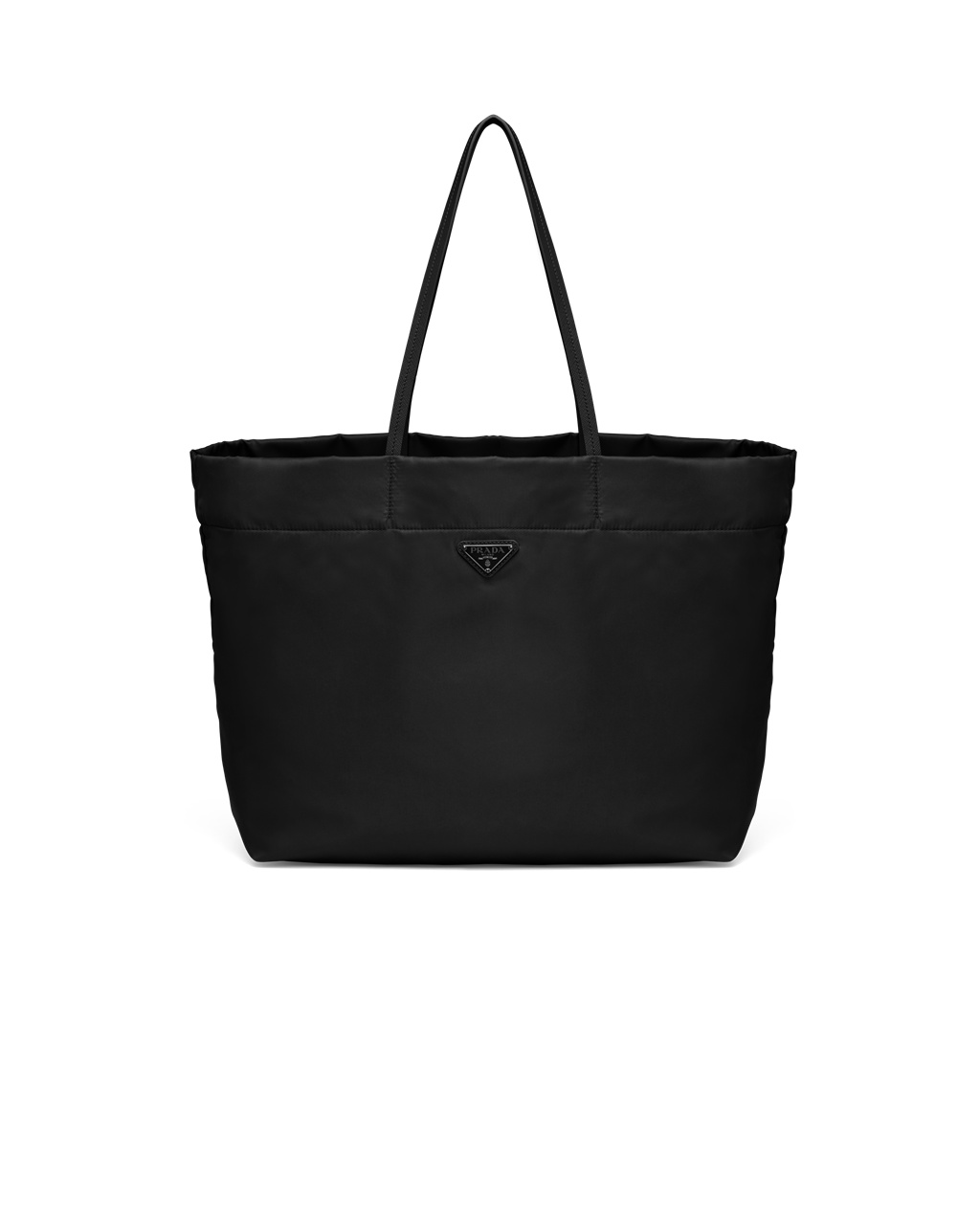 Prada Re-nylon And Saffiano Leather Tote Bag Black | 0561OQZUG