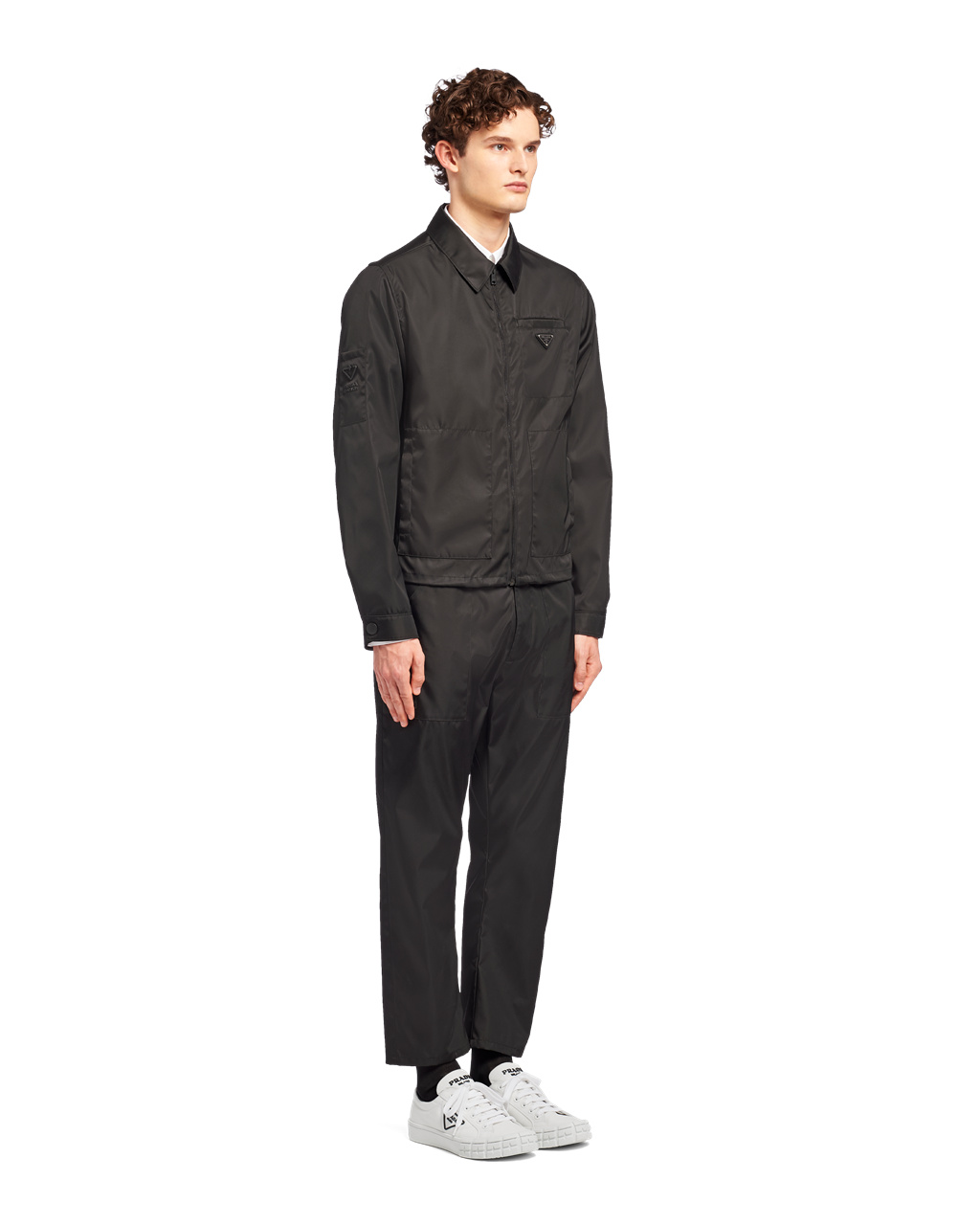 Prada Re-nylon Blouson Jacket Black | 0349WFKQO