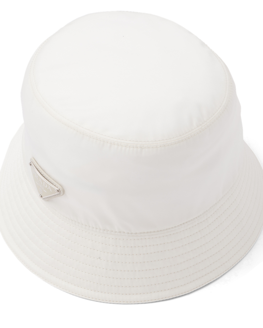 Prada Re-nylon Bucket Hat Chalk White | 0187KLZUP