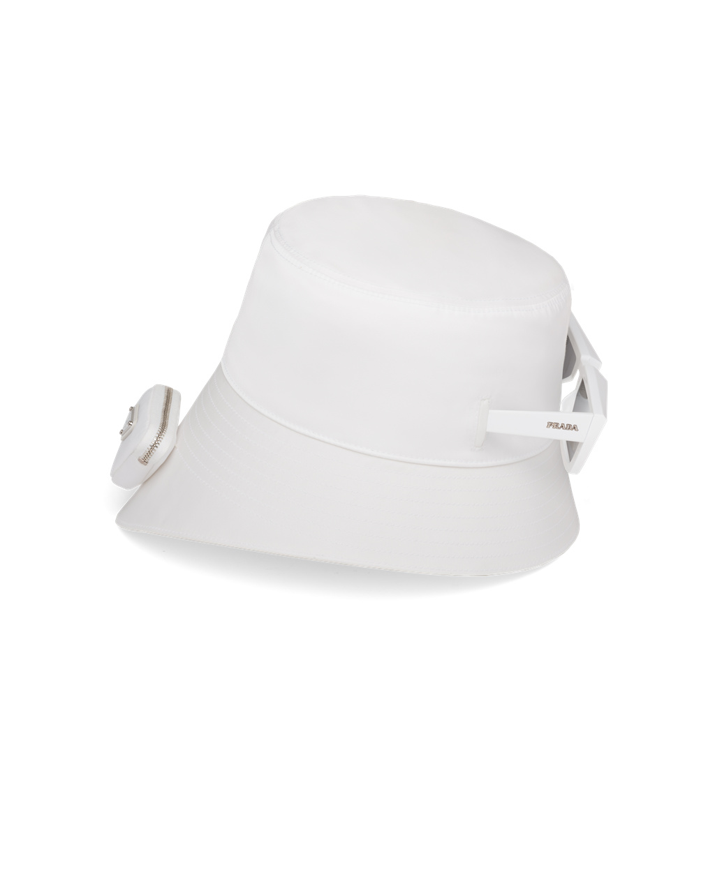 Prada Re-nylon Bucket Hat White | 3294CNIHB