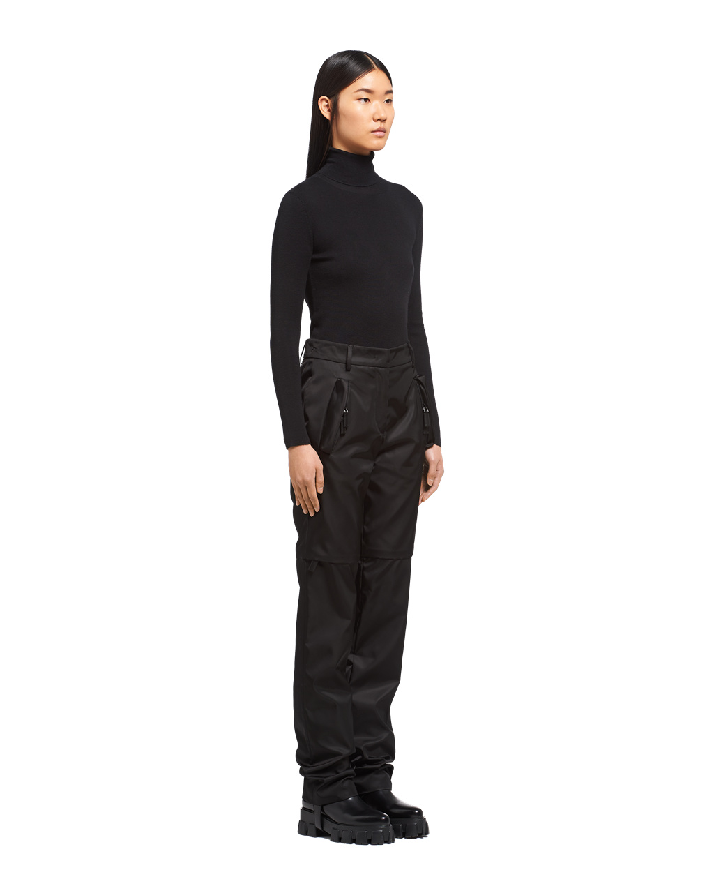 Prada Re-nylon Convertible Pants Black | 5136HXMFP