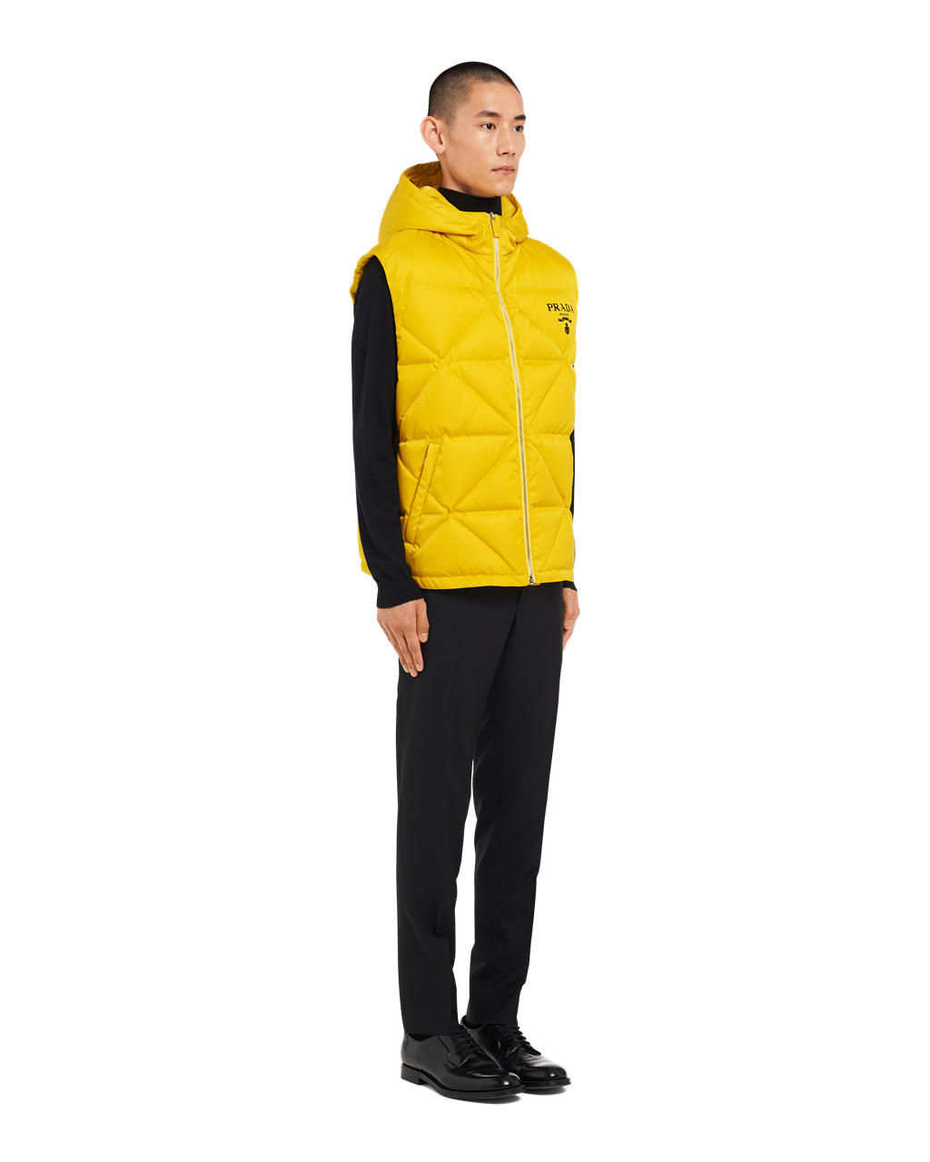 Prada Re-nylon Down Vest Yellow | 5934WYVQJ