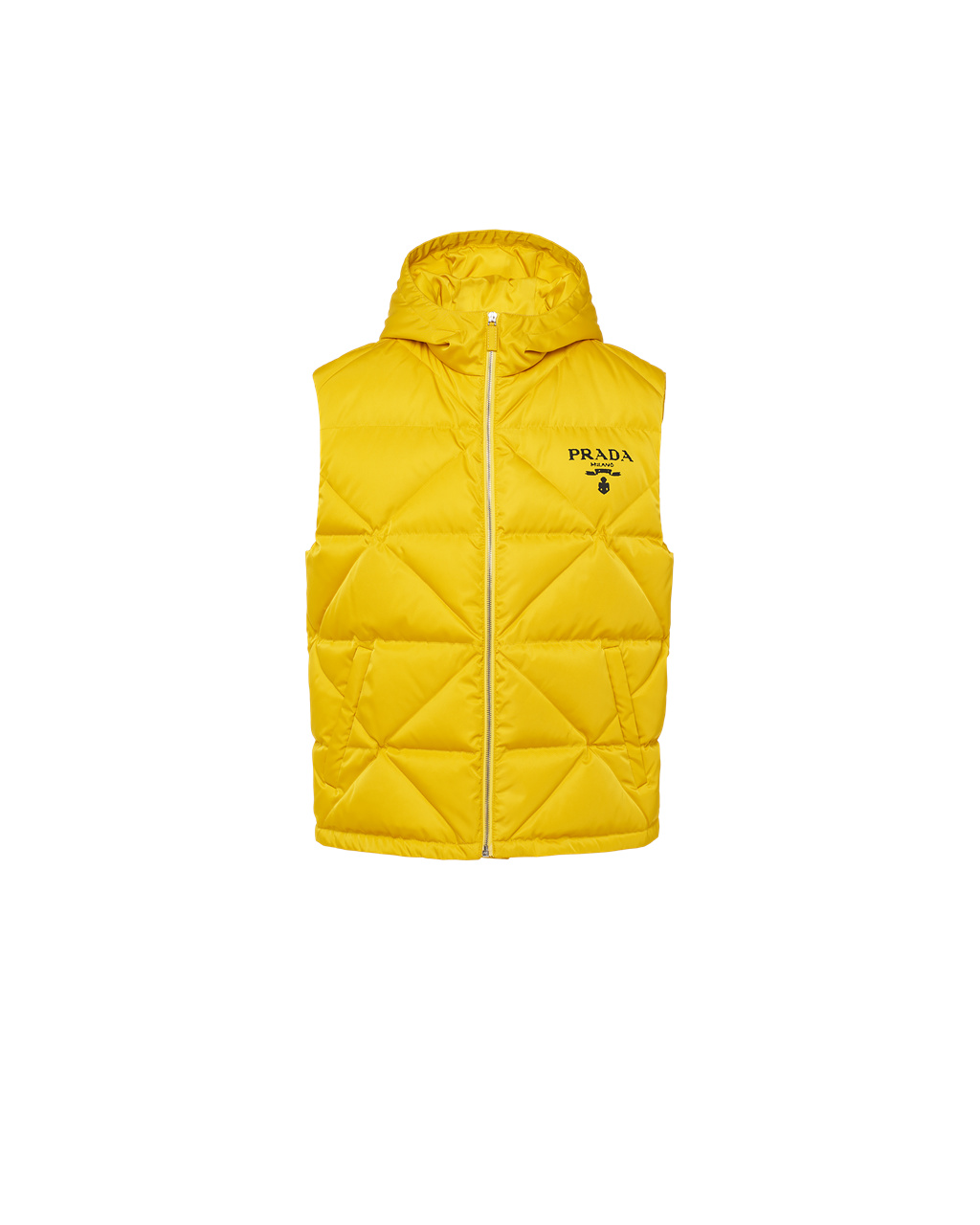 Prada Re-nylon Down Vest Yellow | 5934WYVQJ