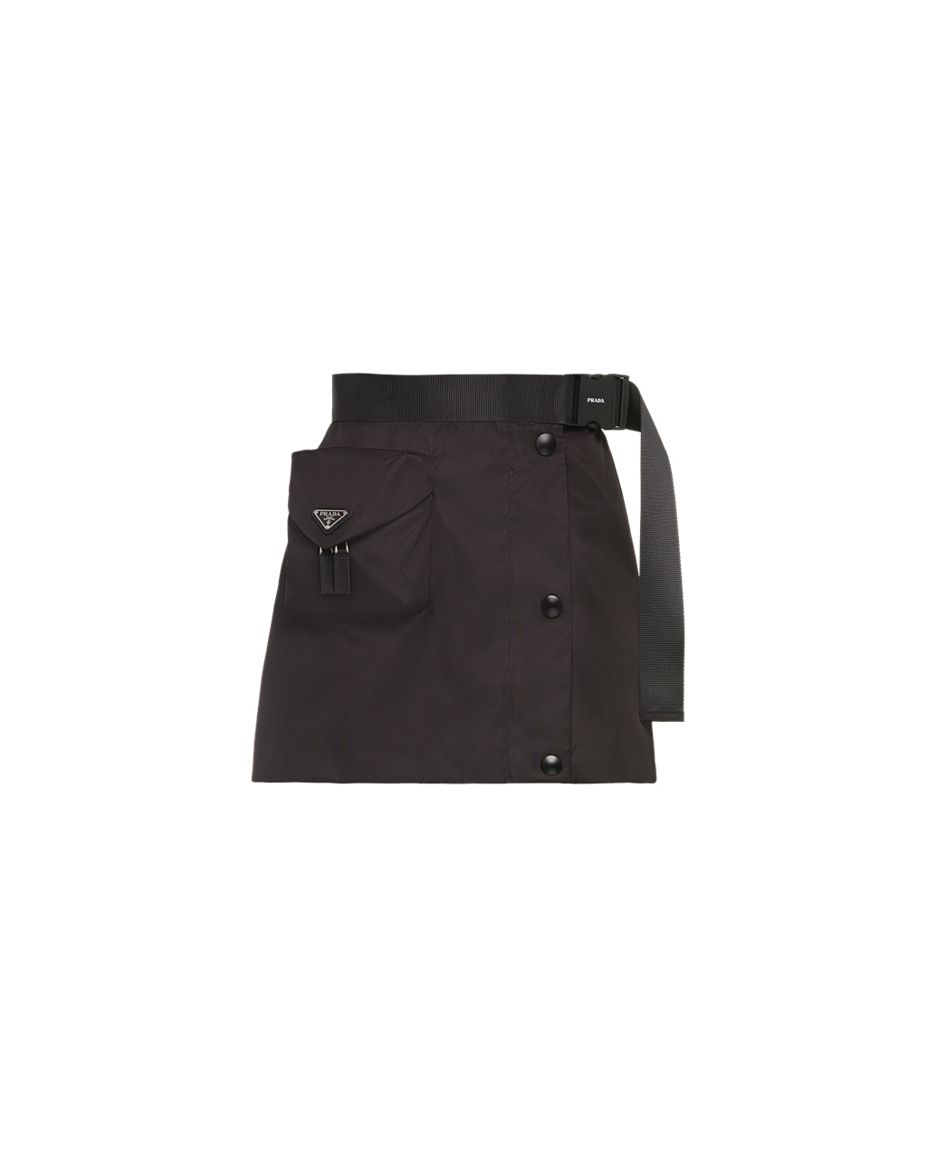 Prada Re-nylon Gabardine Flared Skirt Black | 6483DKPWJ