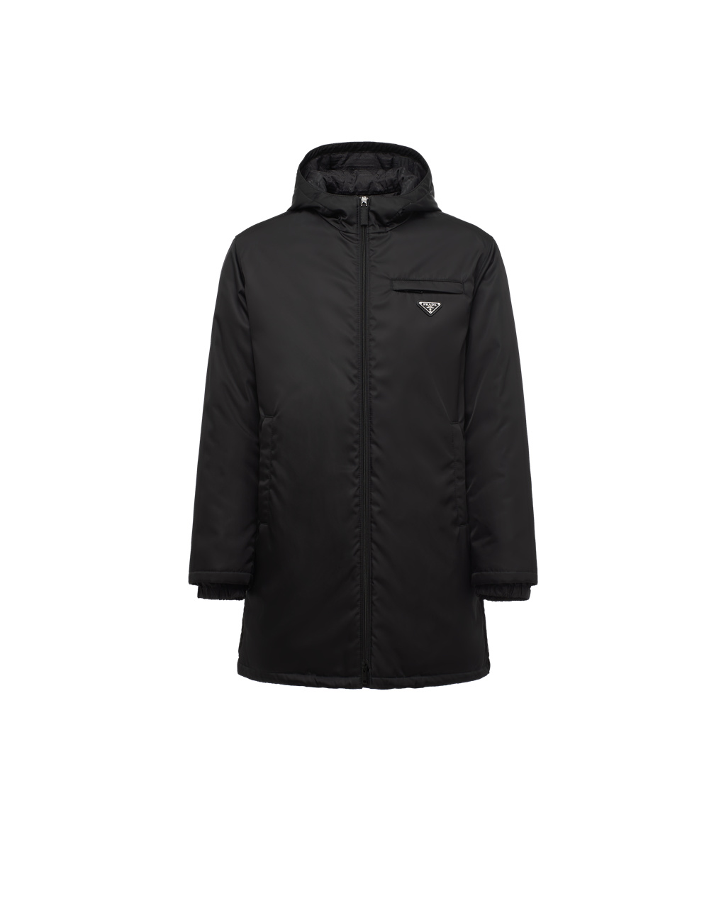 Prada Re-nylon Gabardine Puffer Coat Black | 9718MGHWK