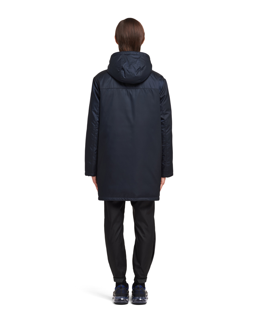 Prada Re-nylon Gabardine Puffer Coat Navy | 4906NITGO