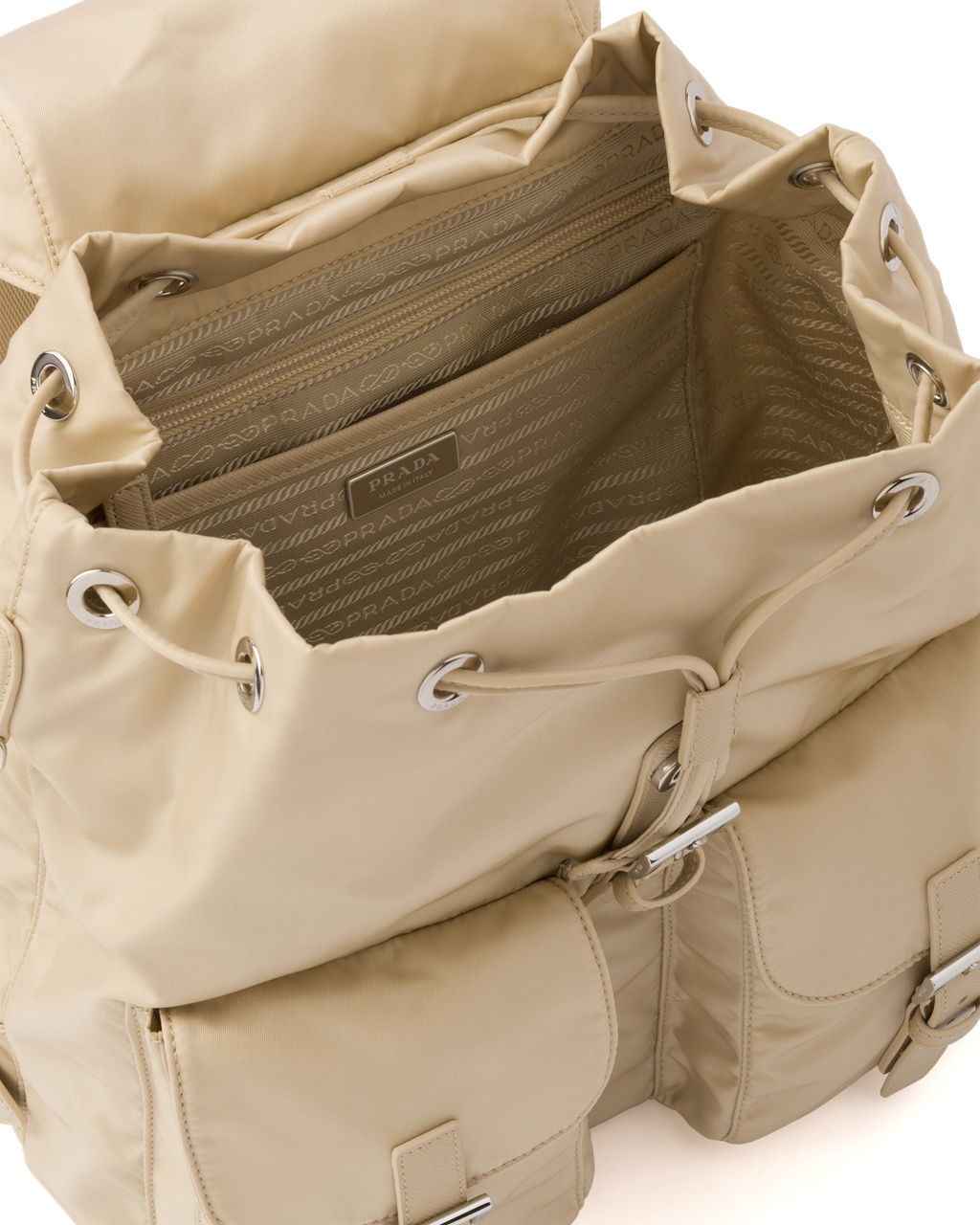 Prada Re-nylon Medium Backpack Desert Beige | 6904JSNZO