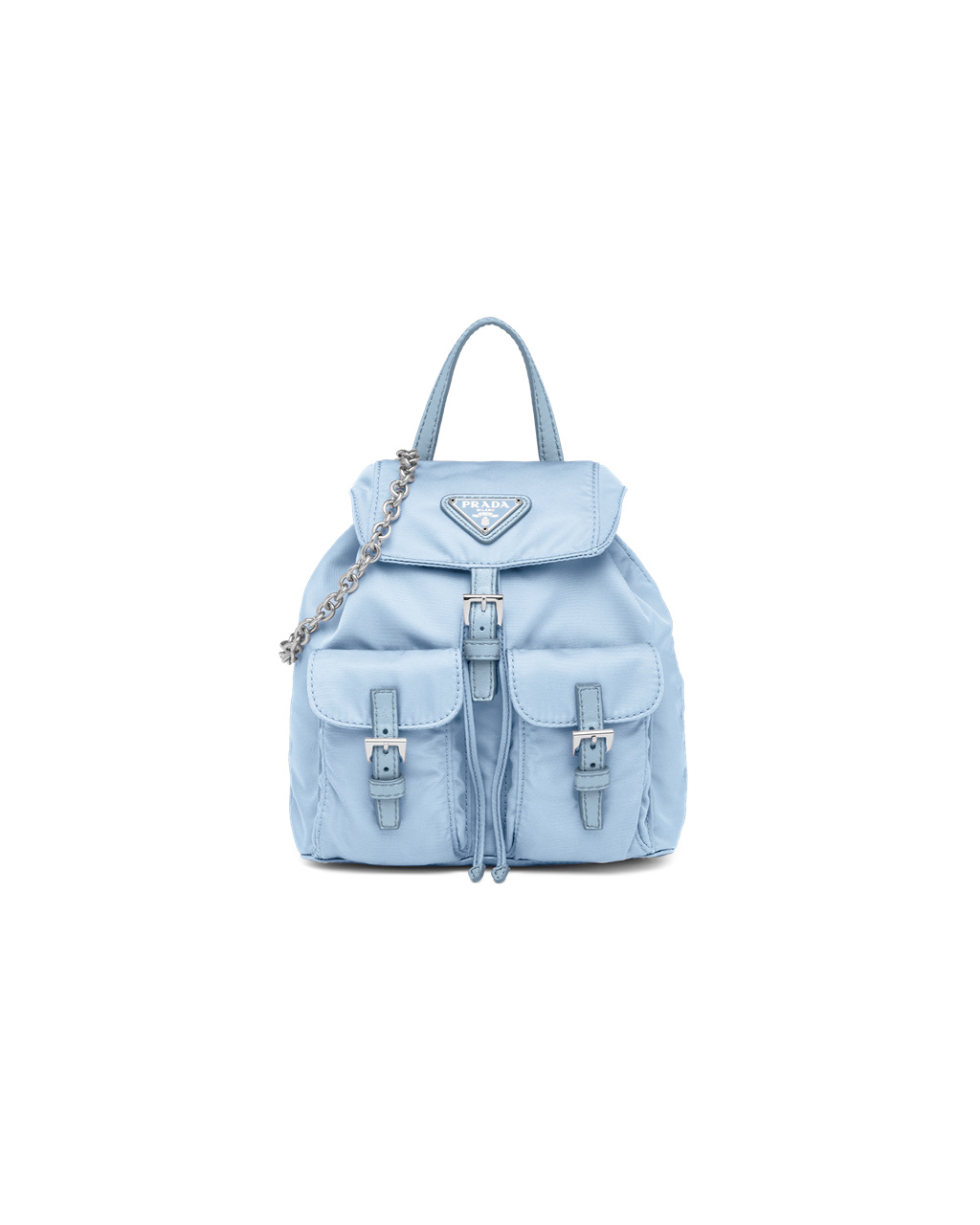 Prada Re-nylon Mini Backpack Celeste | 6503FMAHK