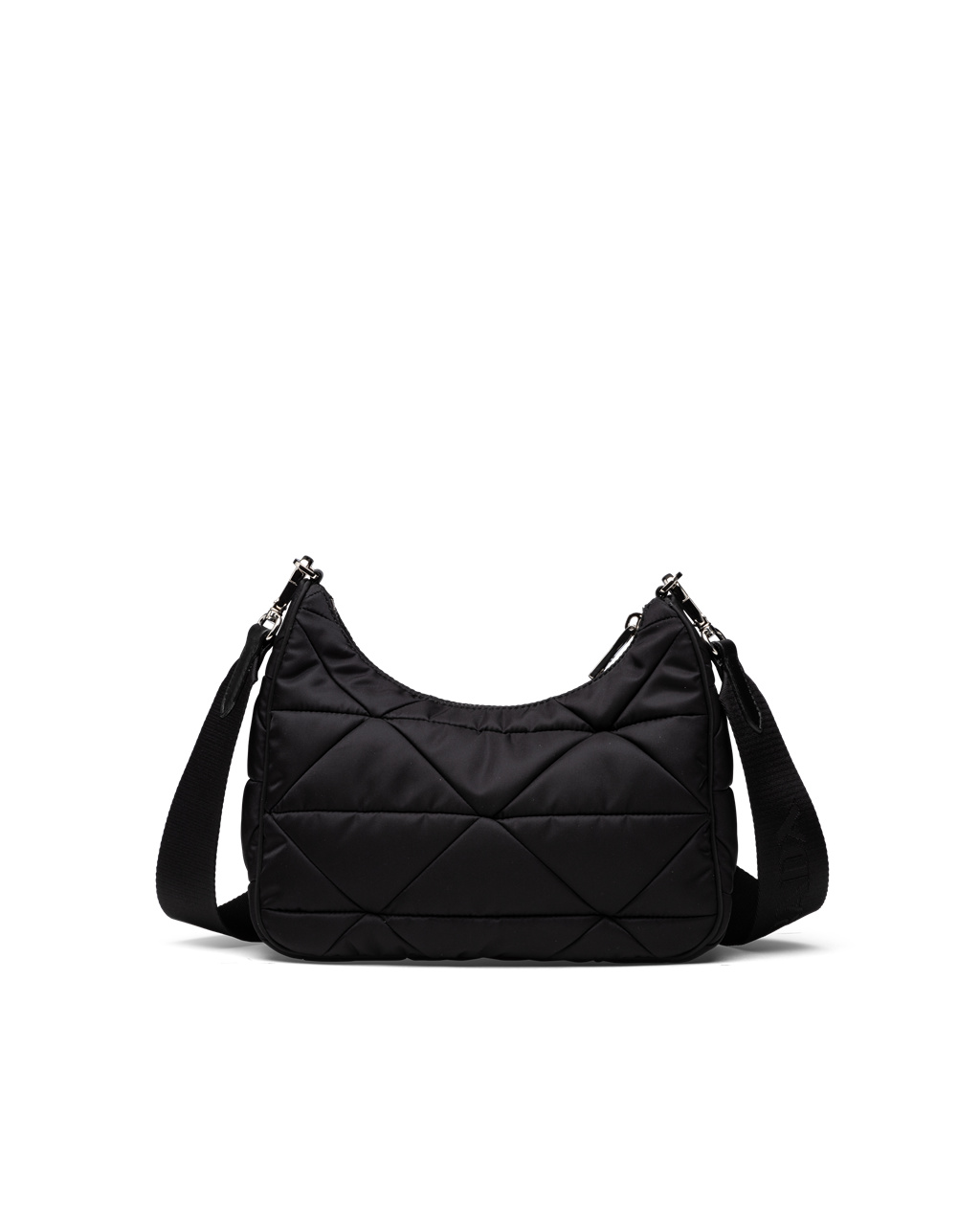 Prada Re-nylon Padded Hobo Bag Black | 3829YJUIV