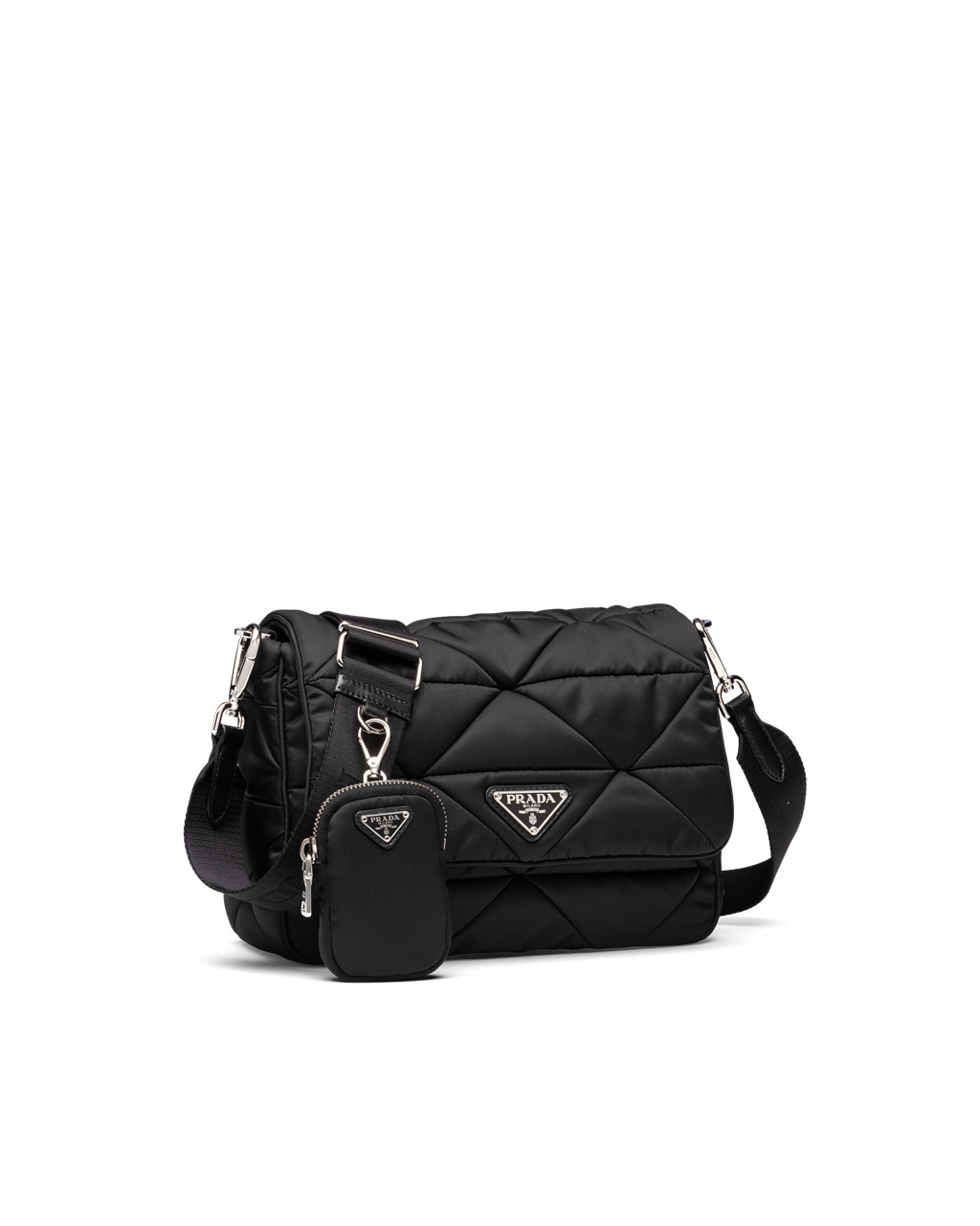 Prada Re-nylon Padded Shoulder Bag Black | 1705SPZYN