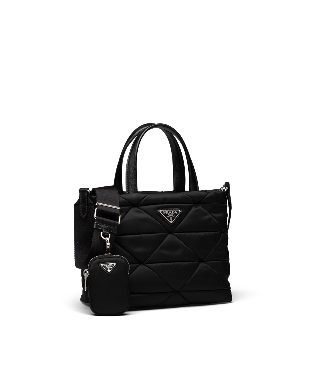 Prada Re-nylon Padded Tote Bag Black | 5734MZSNK