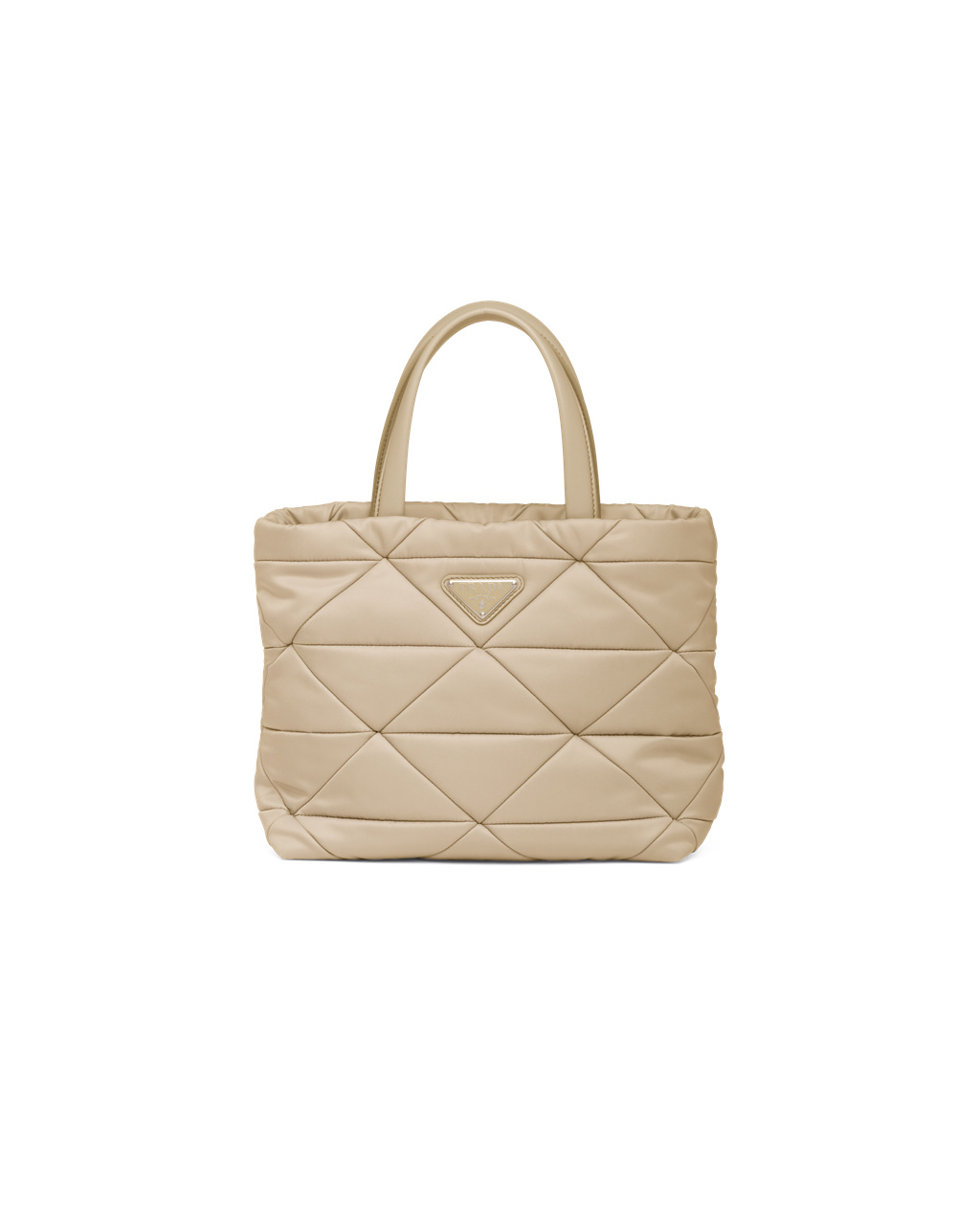 Prada Re-nylon Padded Tote Bag Desert Beige | 7469EJBVL