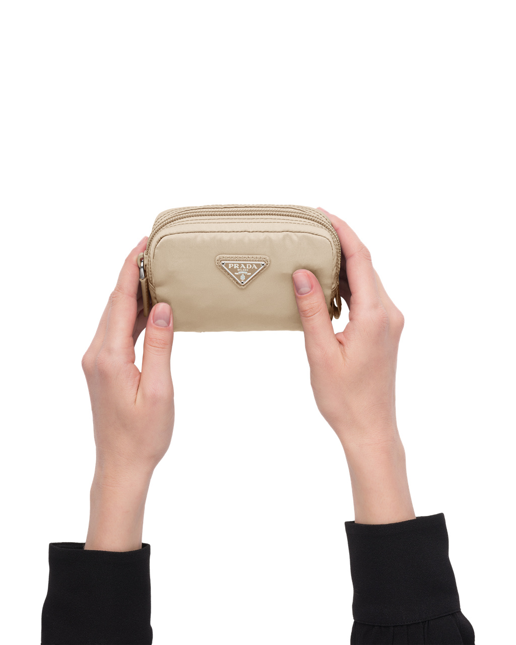 Prada Re-nylon Pouch Desert Beige | 2964MAJZD