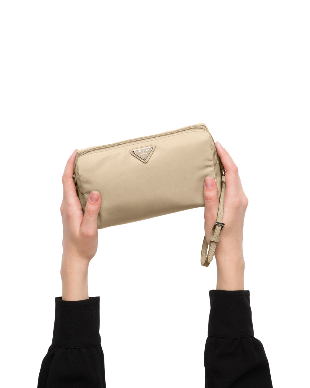 Prada Re-nylon Pouch Desert Beige | 8042BEFYG