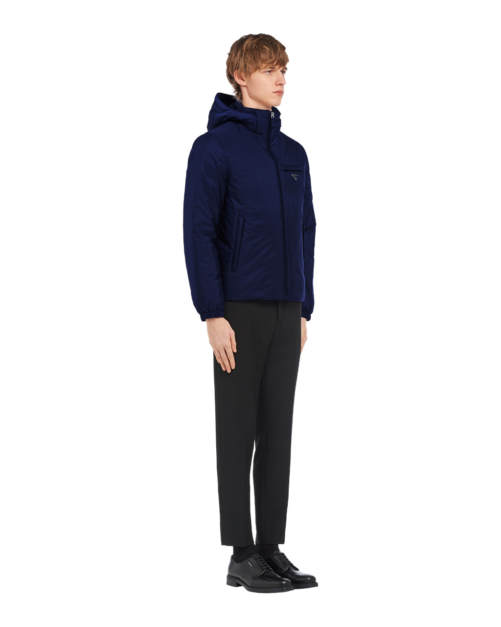 Prada Re-nylon Puffer Jacket Navy | 1056QEMTB