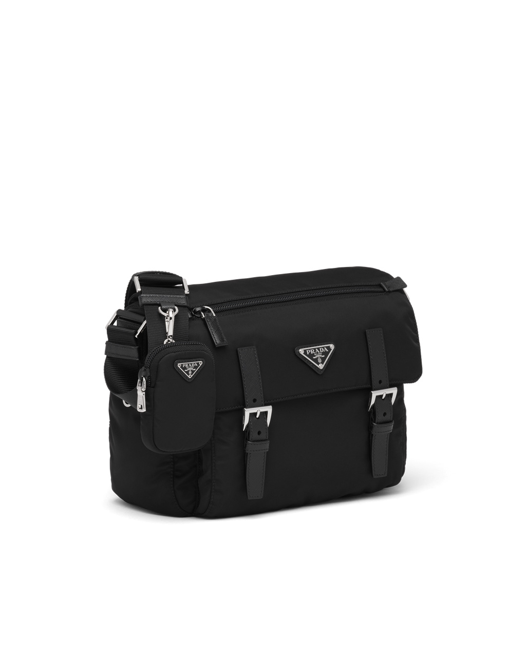 Prada Re-nylon Shoulder Bag Black | 1049LZWES