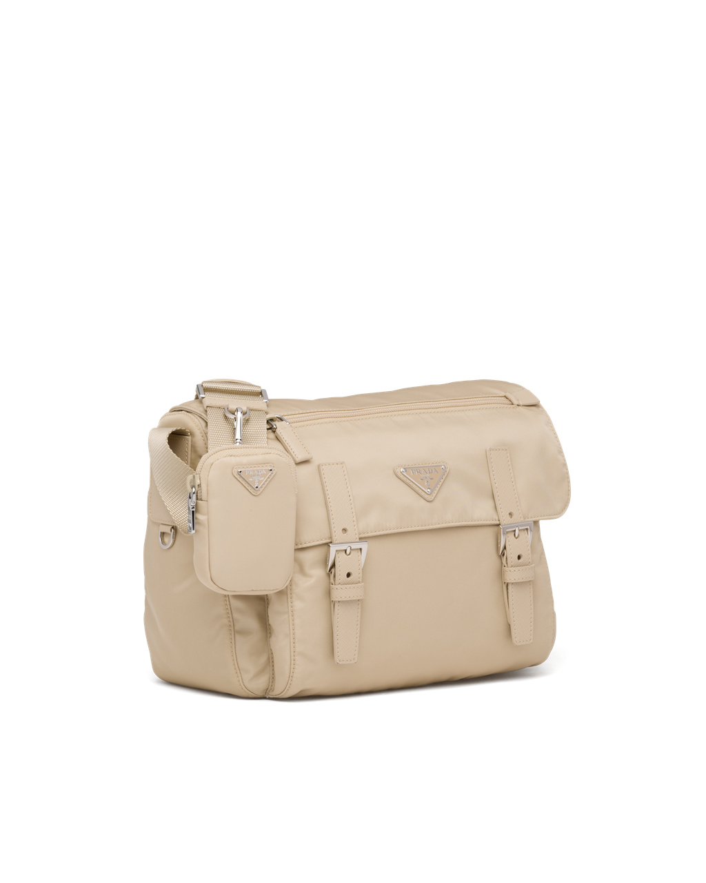 Prada Re-nylon Shoulder Bag Desert Beige | 1740LGYNU