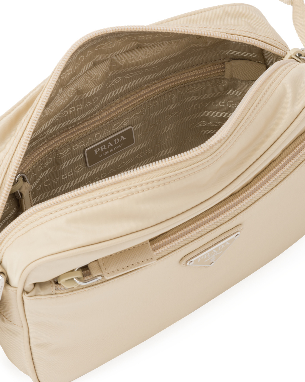 Prada Re-nylon Shoulder Bag Desert Beige | 4167LEKAS