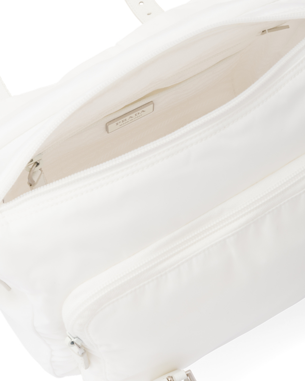 Prada Re-nylon Shoulder Bag White | 8270NQTIU