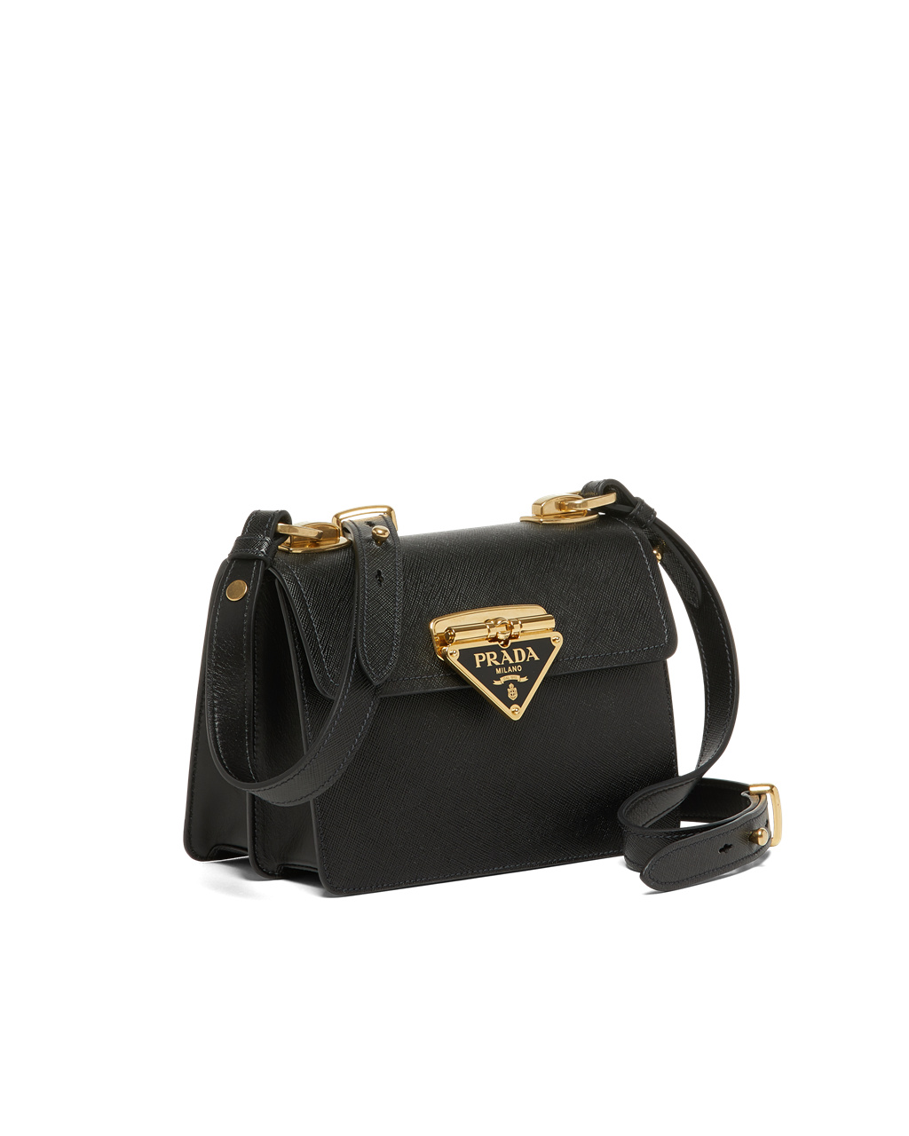 Prada Saffiano Leather Bag Black | 1087ETARF