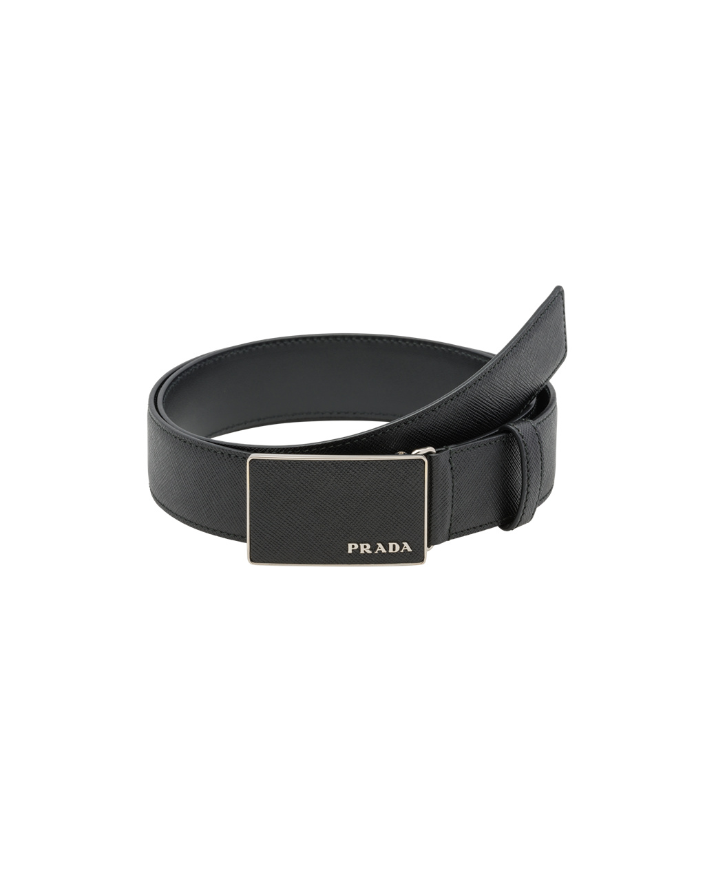 Prada Saffiano Leather Belt Black | 5038UREGV