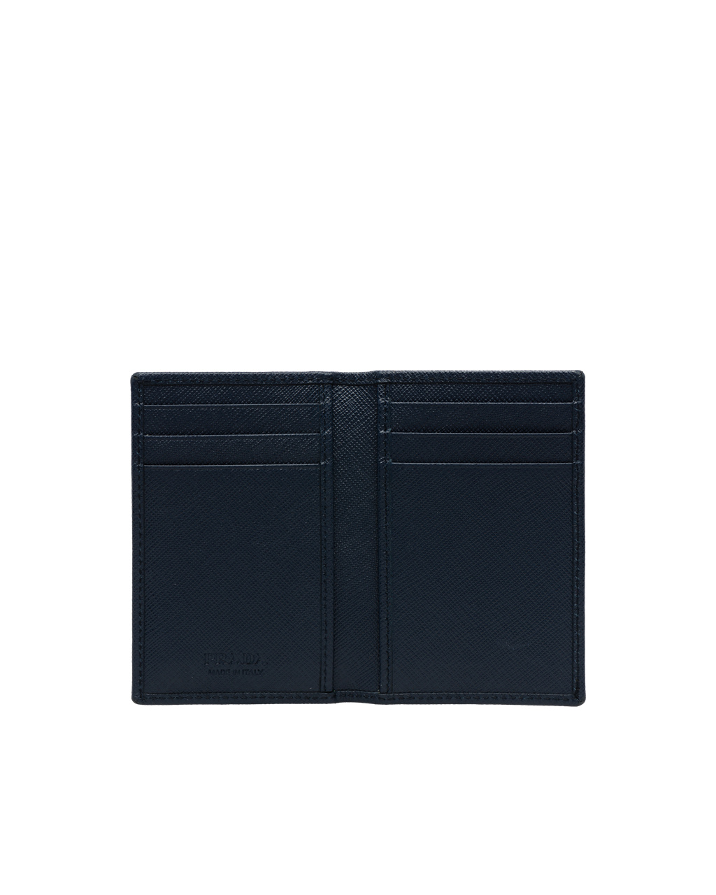 Prada Saffiano Leather Card Holder Baltic Blue | 2619PKQGX