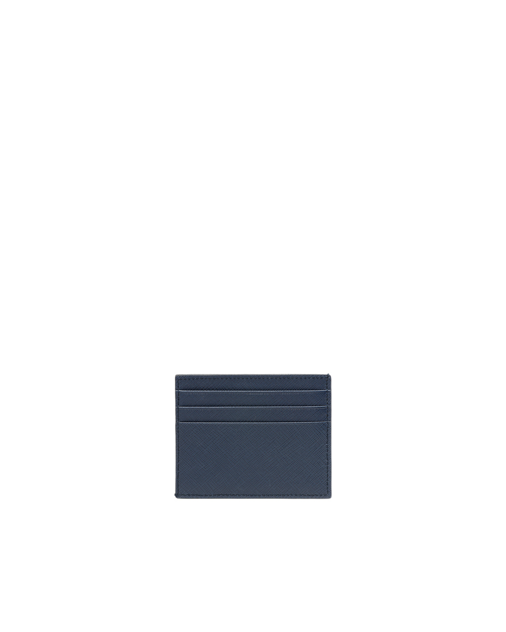 Prada Saffiano Leather Card Holder Baltic Blue | 5287PBVIZ