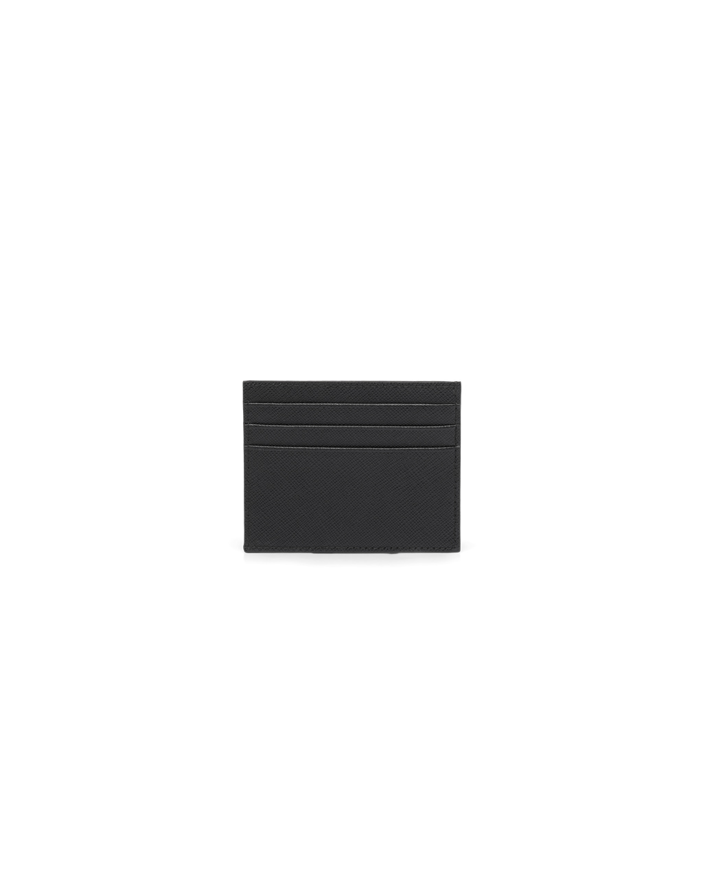 Prada Saffiano Leather Card Holder Black | 0429RUOZV