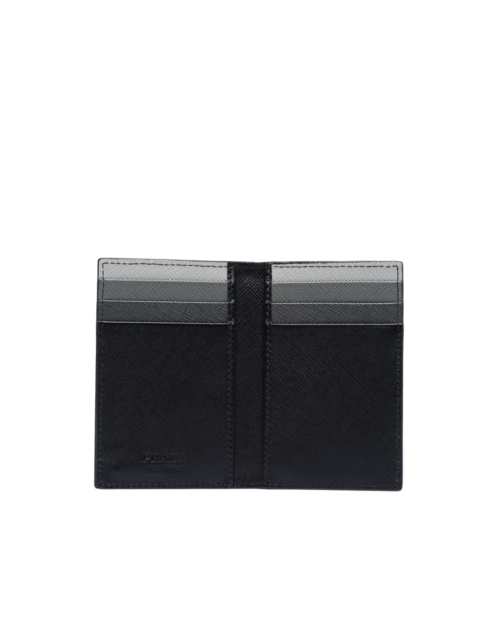 Prada Saffiano Leather Card Holder Black | 0975THNPS