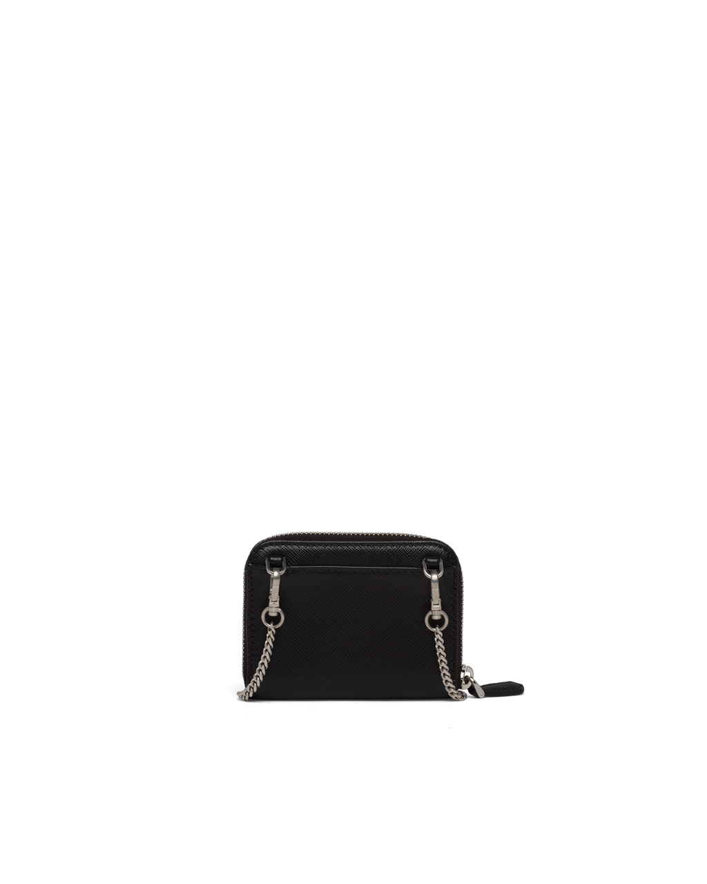 Prada Saffiano Leather Card Holder Black | 2183HBPFE