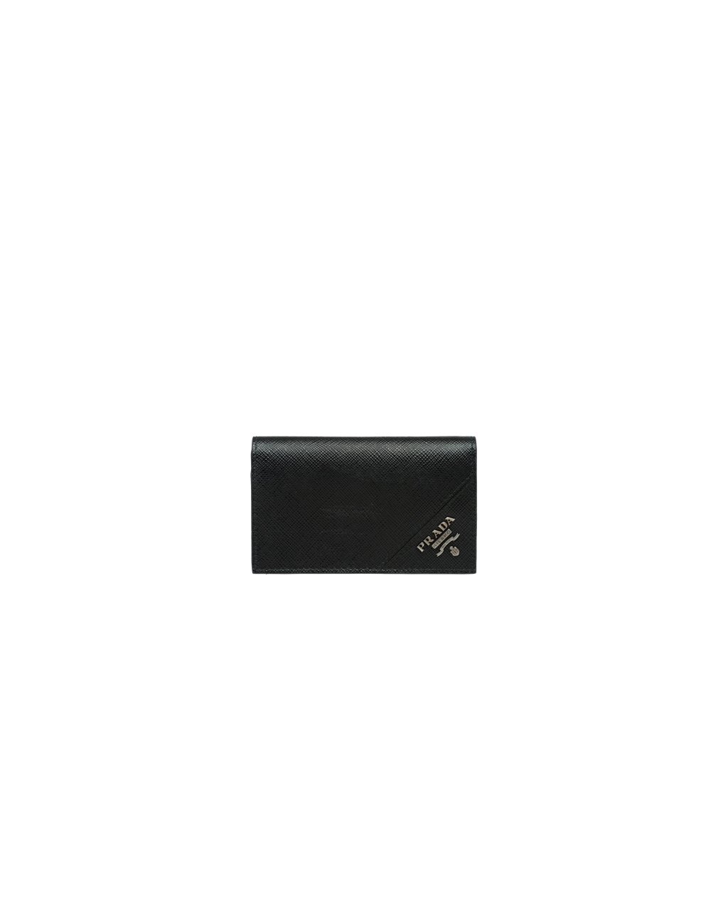 Prada Saffiano Leather Card Holder Black | 3146GPHYK