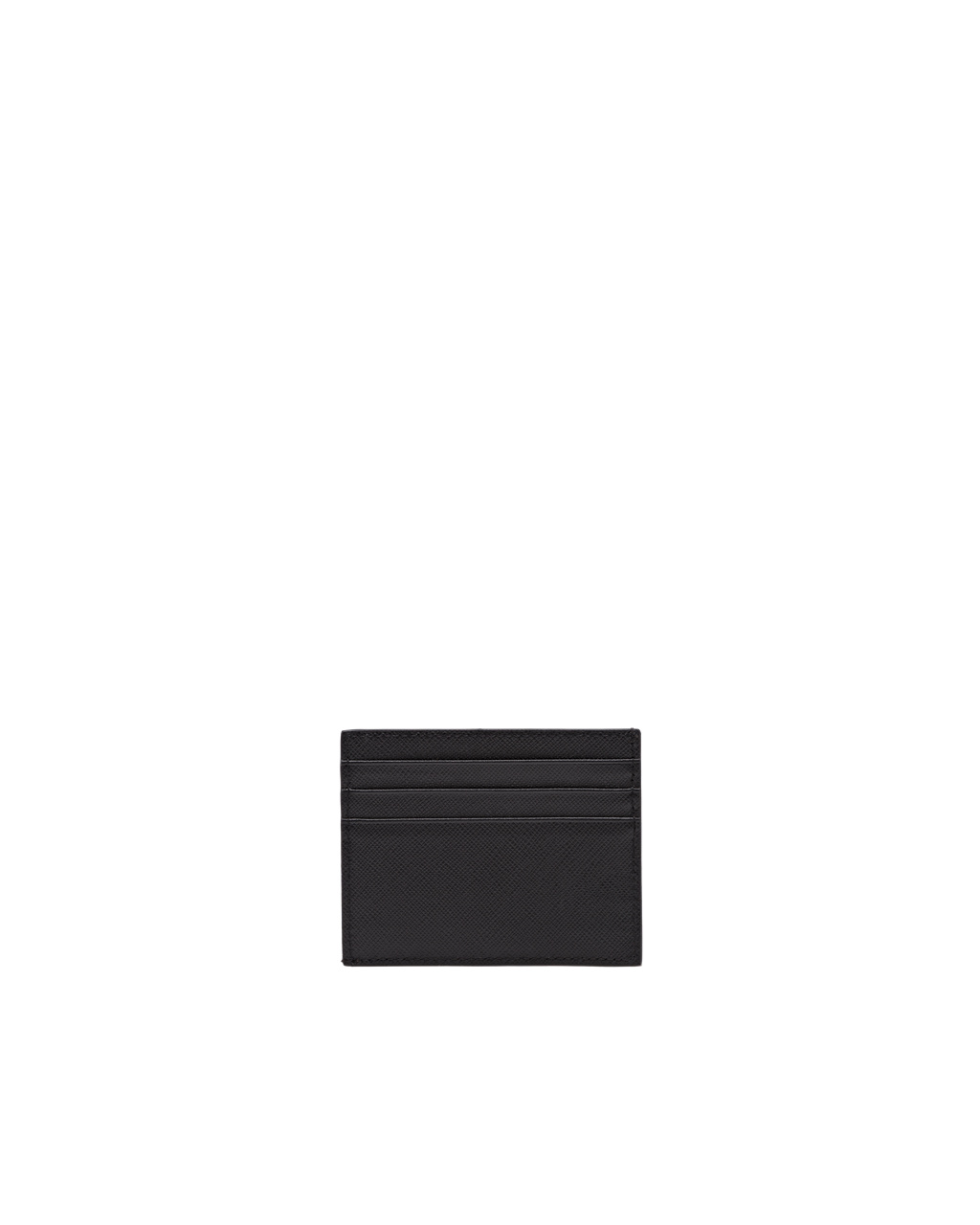 Prada Saffiano Leather Card Holder Black | 9148CVQPJ