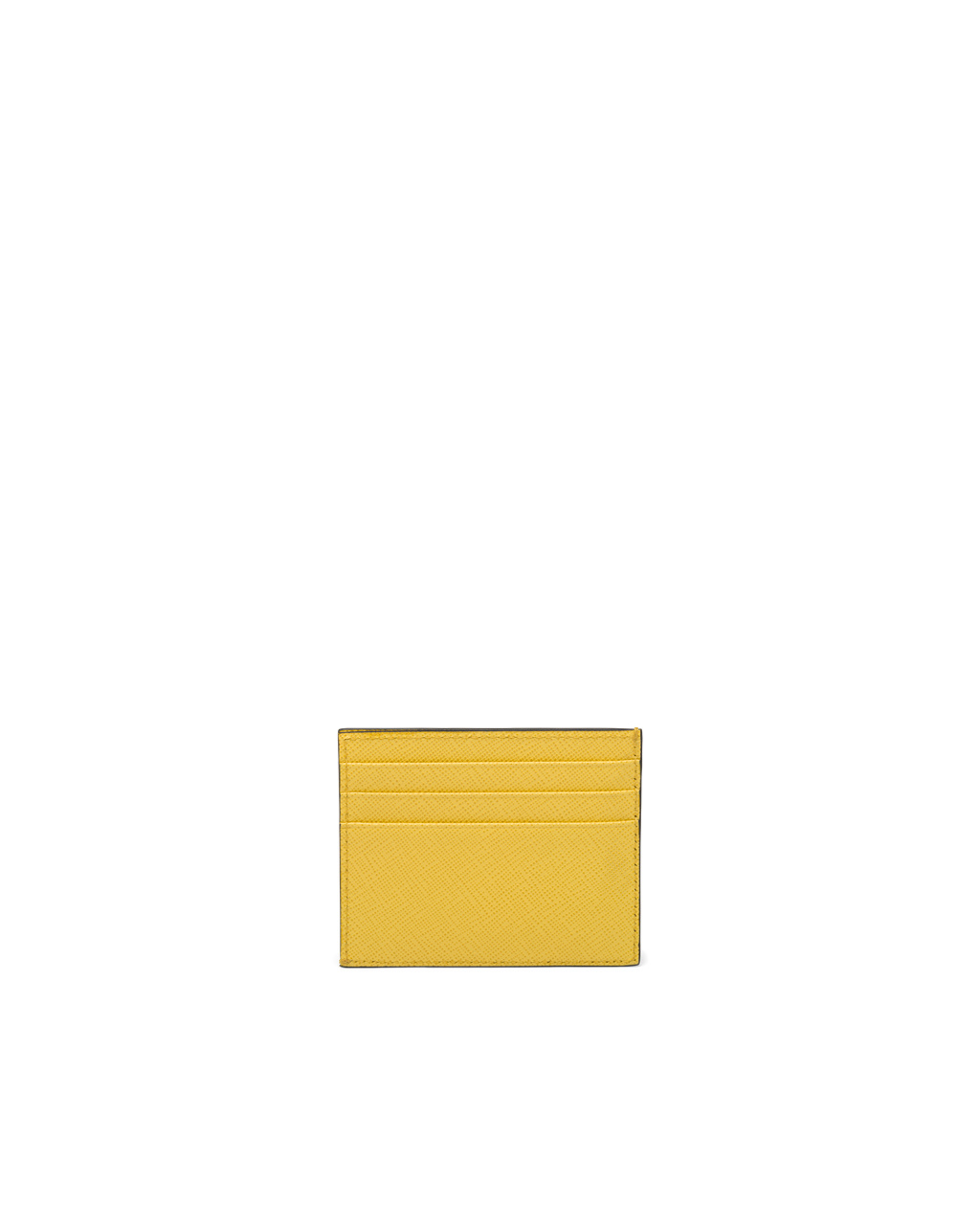 Prada Saffiano Leather Card Holder Sunny Yellow | 1054VARZN