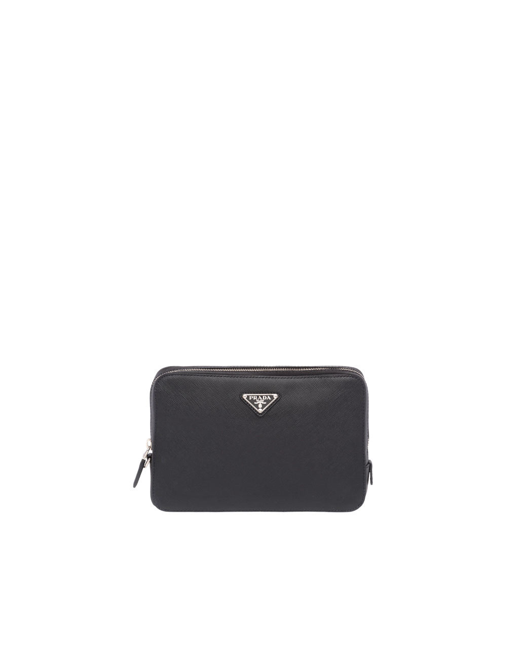 Prada Saffiano Leather Clutch Black | 4756VXLEA