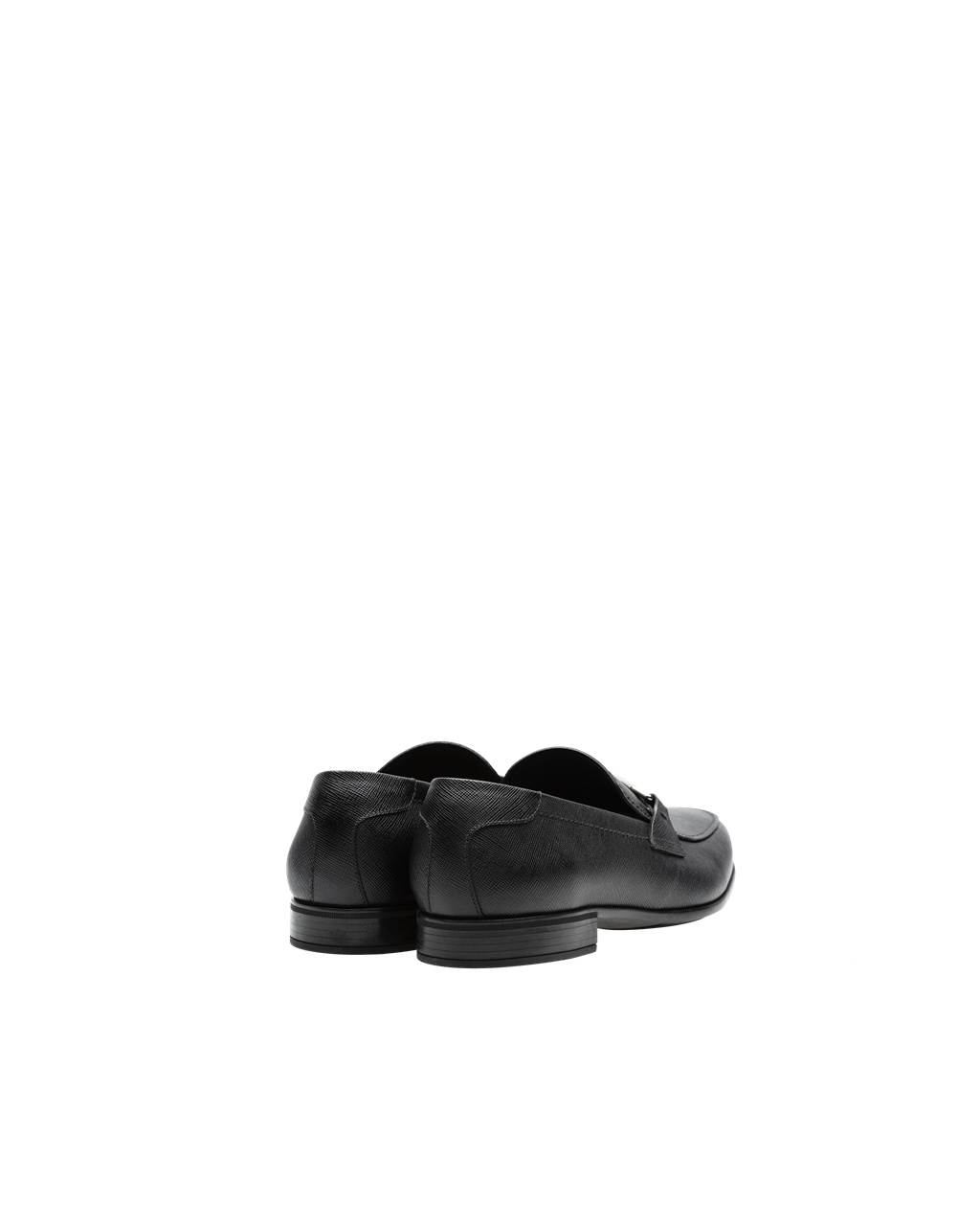 Prada Saffiano Leather Loafers Black | 2786UGSNI