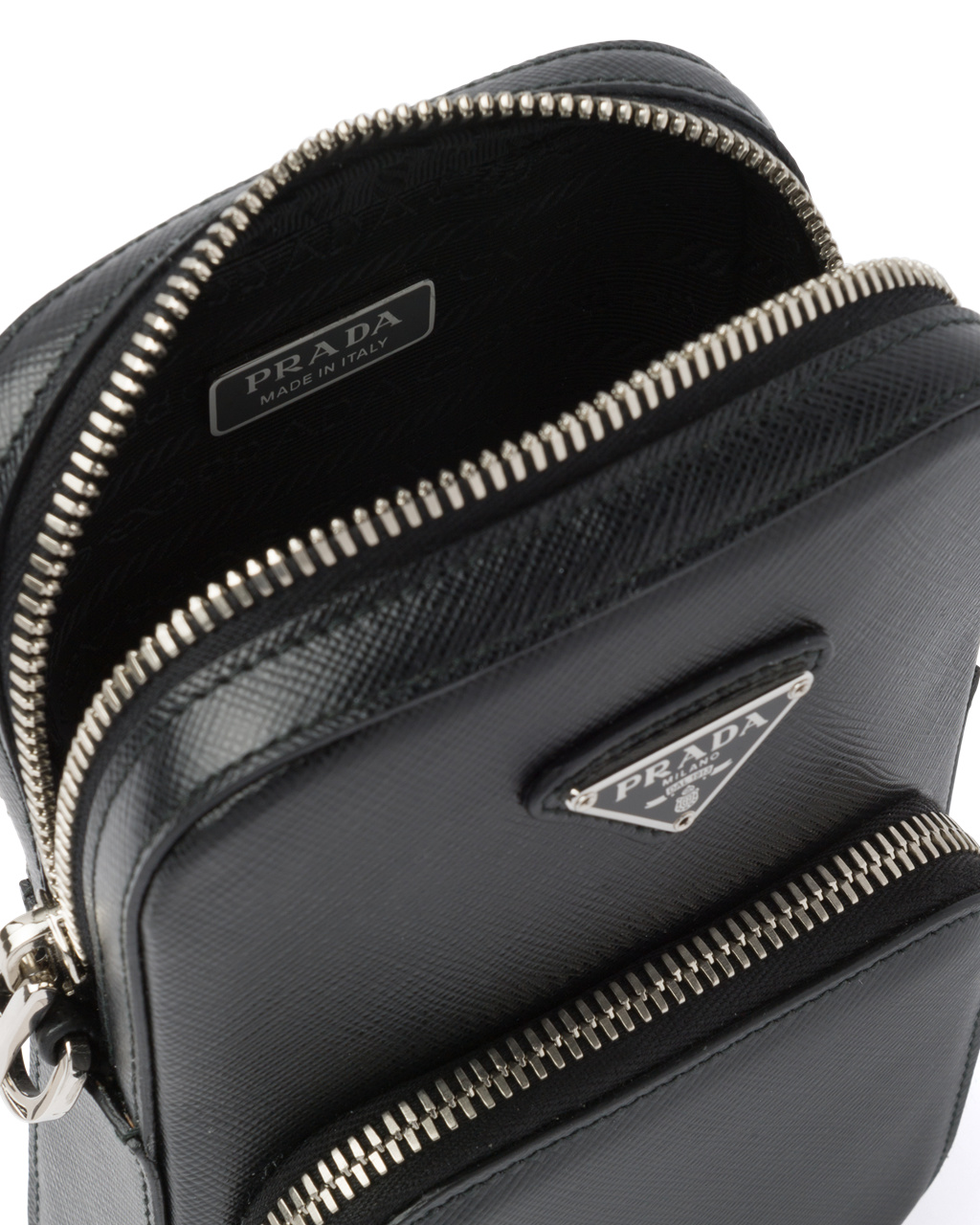 Prada Saffiano Leather Mini Bag Black | 8731VCEIF