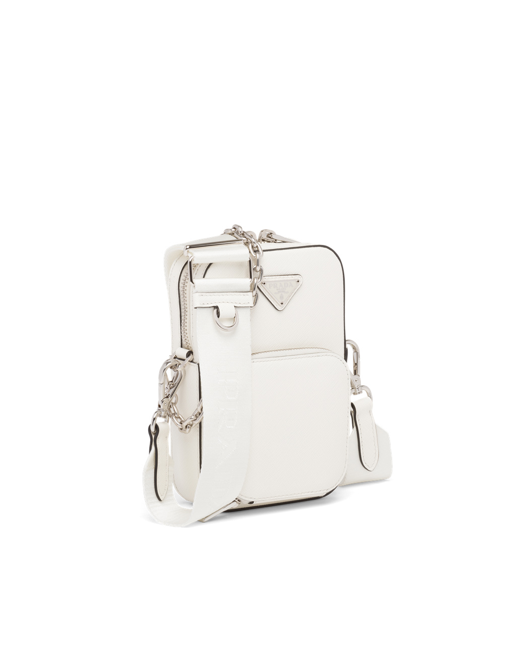 Prada Saffiano Leather Mini Bag White | 3204VUPNW