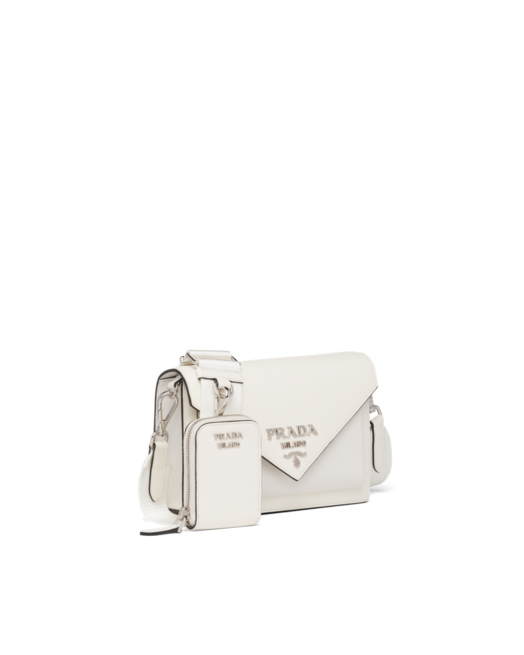 Prada Saffiano Leather Mini Envelope Bag White | 2184HBXAO