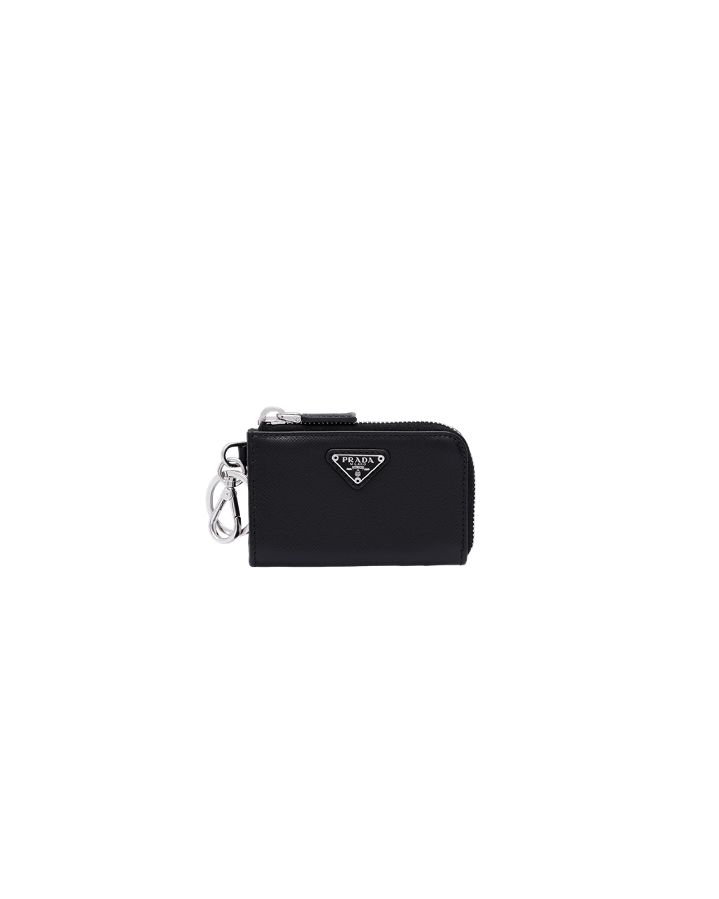 Prada Saffiano Leather Mini Pouch Black | 2803RBUMG