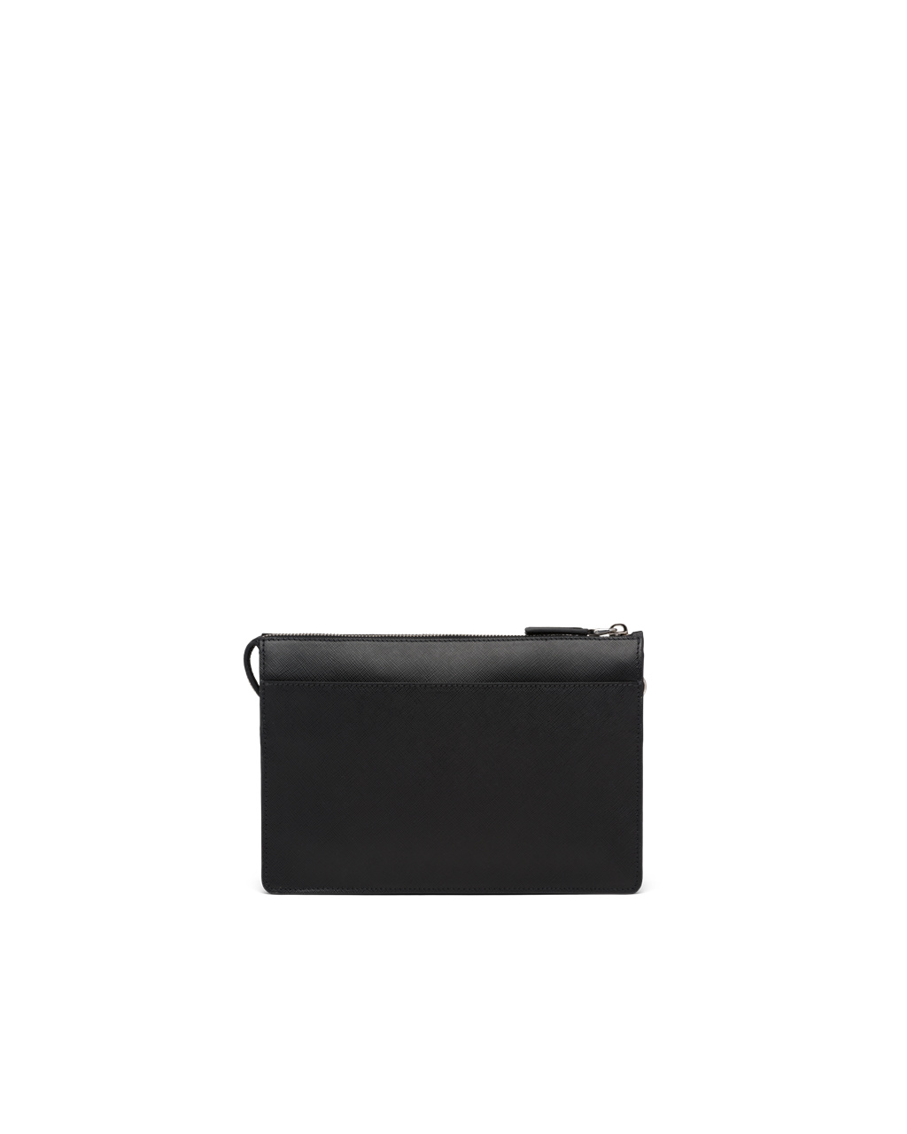 Prada Saffiano Leather Pouch Black | 8409PRCSH