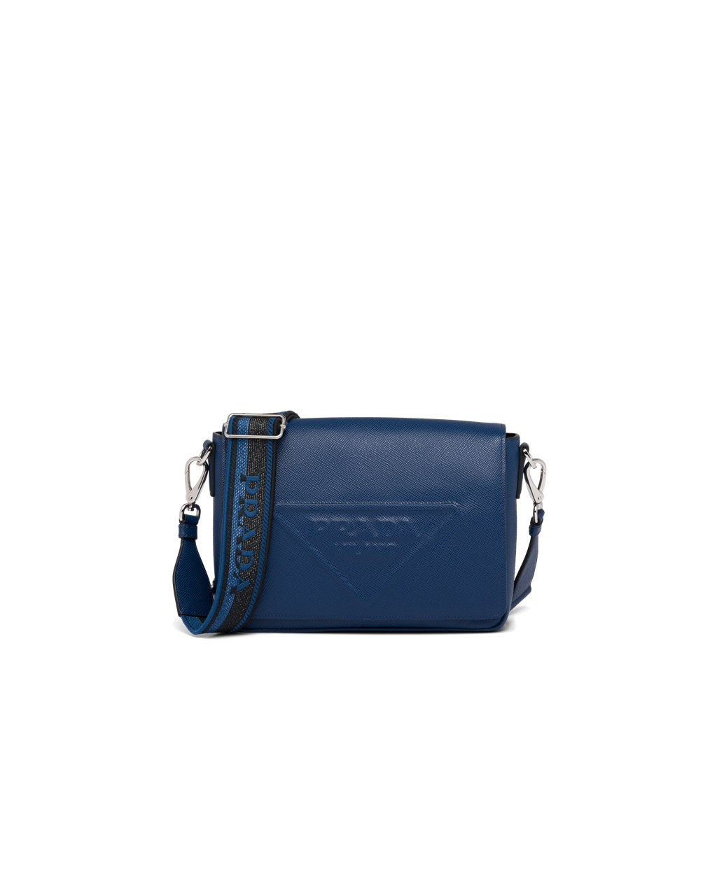 Prada Saffiano Leather Shoulder Bag Bluette | 5634AVLCK