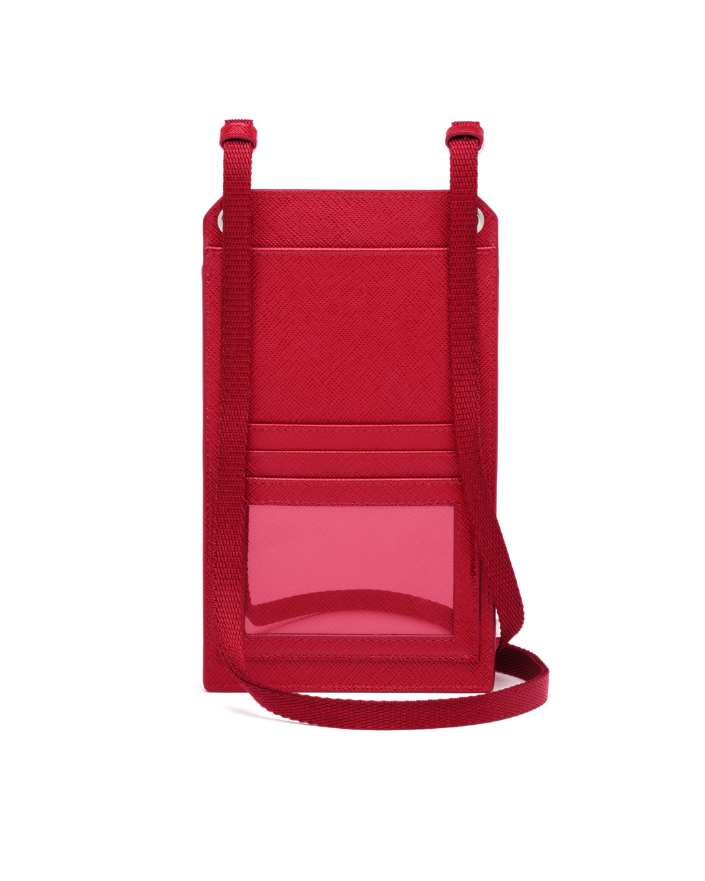 Prada Saffiano Leather Smartphone Case Fiery Red | 8147LUTXS