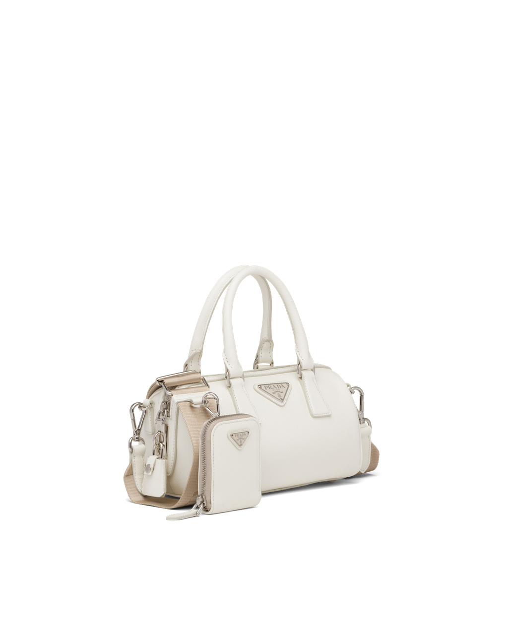 Prada Saffiano Leather Top-handle Bag White | 2594CDTAB