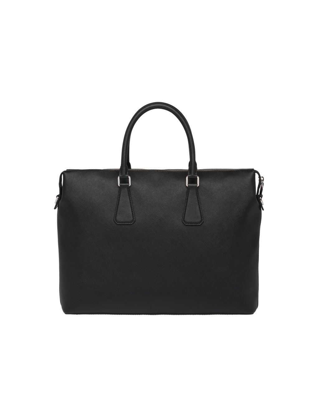 Prada Saffiano Leather Tote Bag Black | 9831ULPTQ