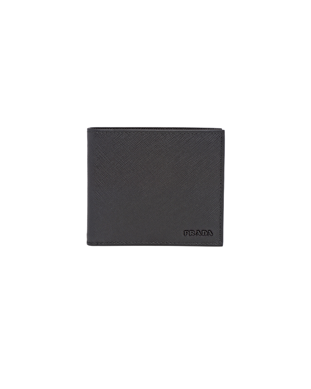 Prada Saffiano Leather Wallet Black | 4016XZBUJ