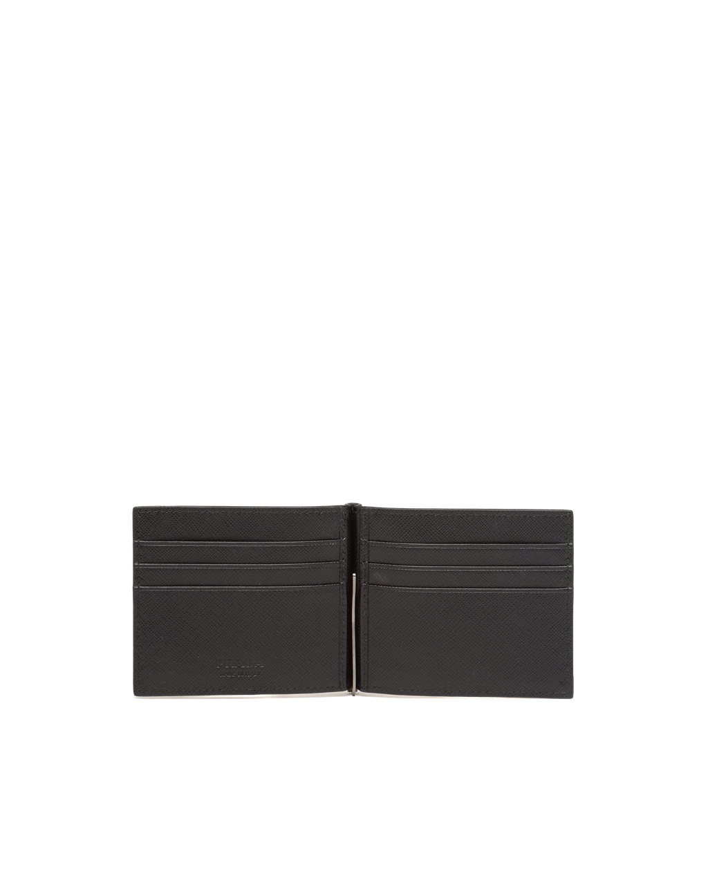 Prada Saffiano Leather Wallet Black | 4613NFAKZ