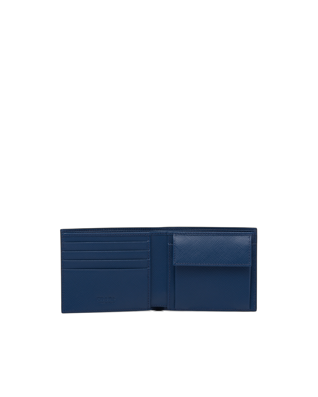 Prada Saffiano Leather Wallet Bluette | 7810PRUVY