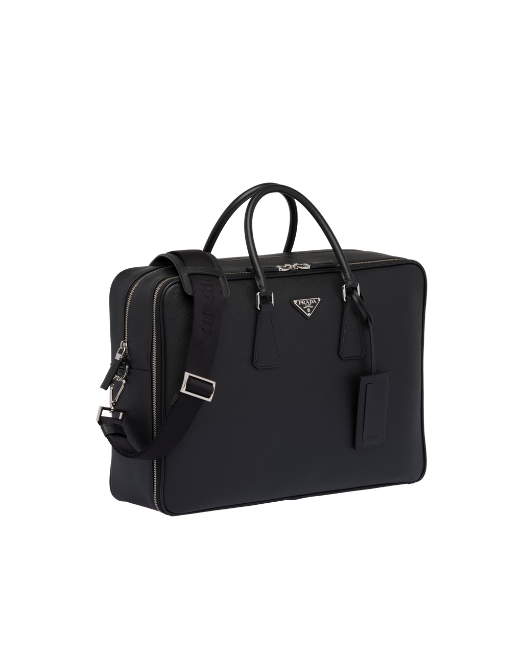 Prada Saffiano Leather Work Bag Black | 7194BEHJZ